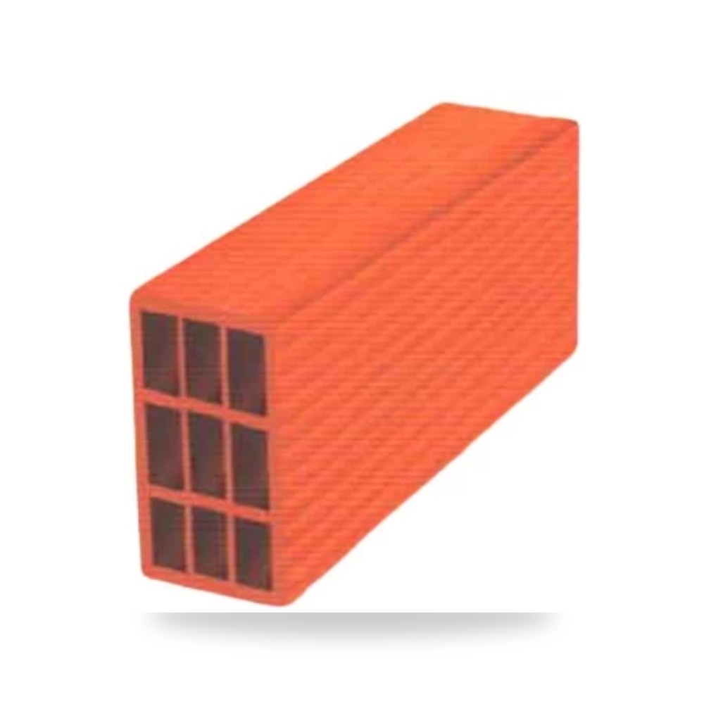 طوب احمر مفرغ 9 فتحات 40 × 20 × 15 سم وزن 8.5 40 × 20 × 15 سم الميمنى موديل 646