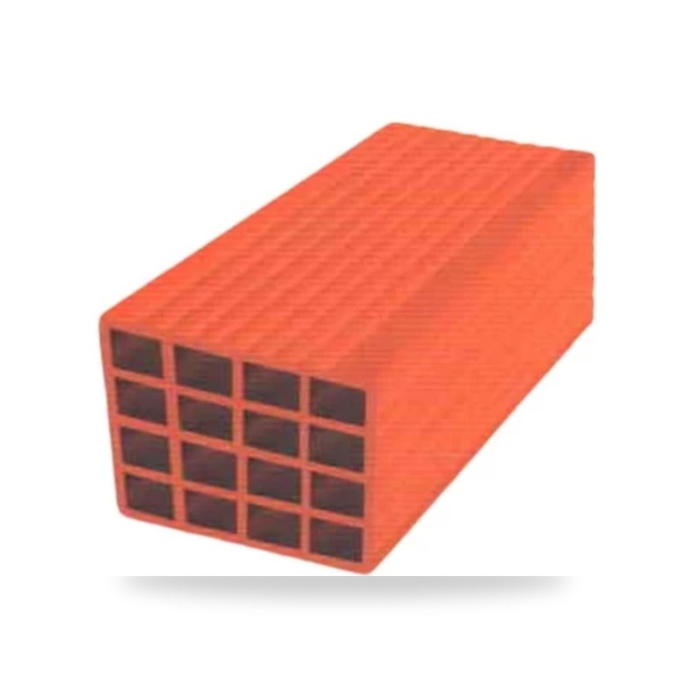 طوب احمر مفرغ 16 فتحة 40 × 20 × 25 سم، وزن 13 40 × 25 × 20 سم الميمنى موديل 458