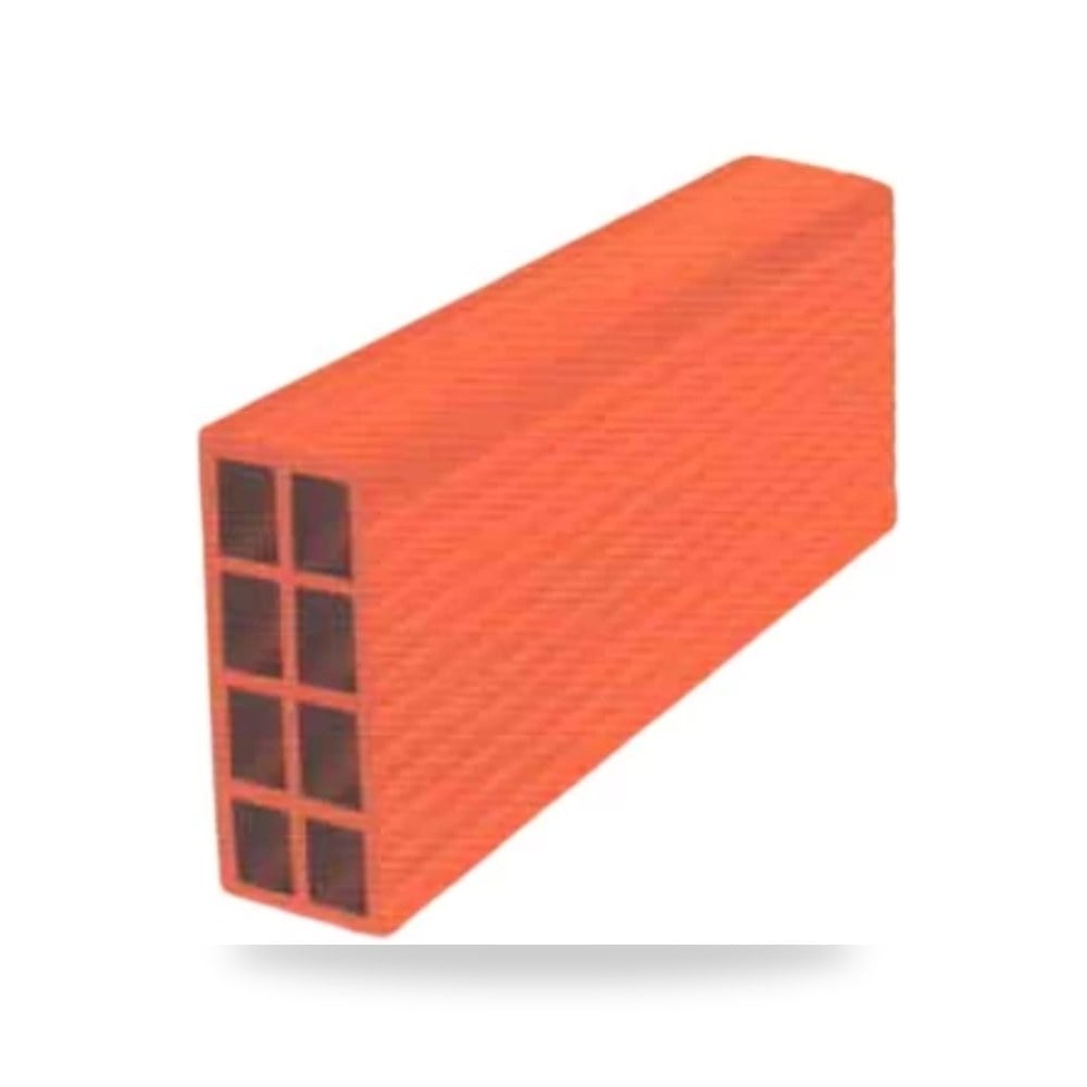 طوب احمر مفرغ 8 فتحات 40 × 20 × 8 سم وزن 5.8 40 × 20 × 8 سم الميمنى موديل 268