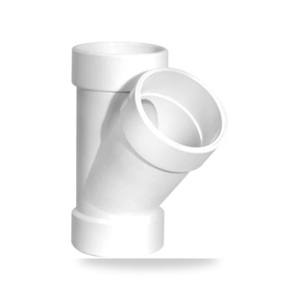UPVC تفريعة صرف قسام واى 4 انش لون ابيض المنيف موديل 960