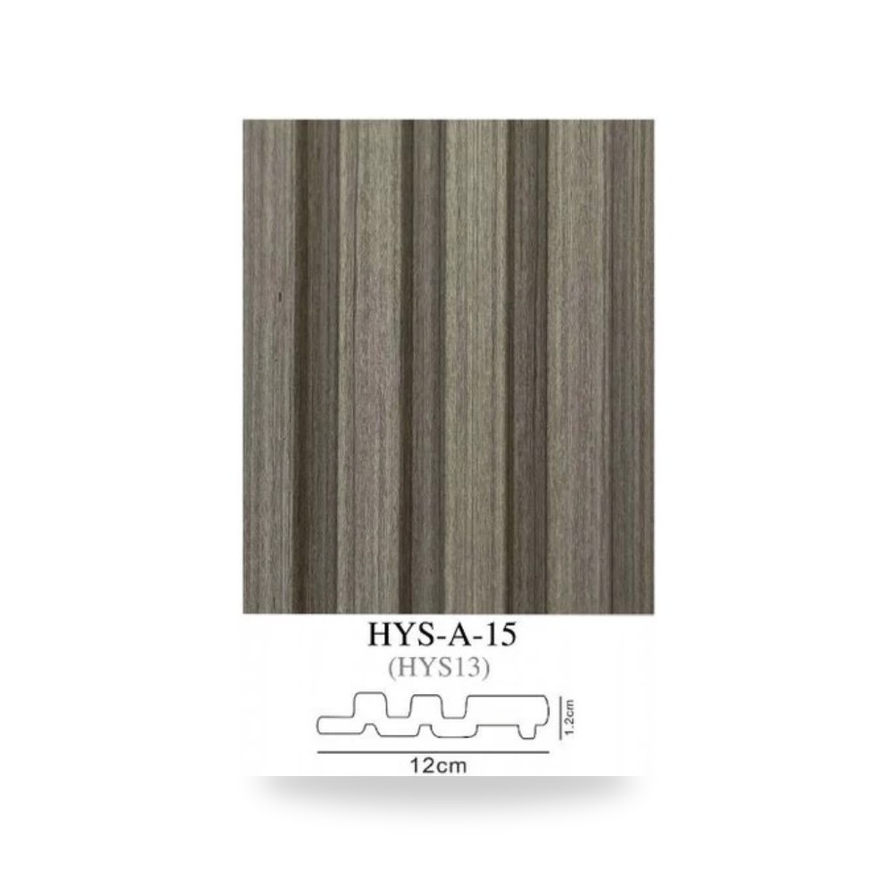 ألواح تكسية جدران داخلية بديل الخشب المضلع Fluted Panel مقاس 2.90×12 سم لون بني دافئ