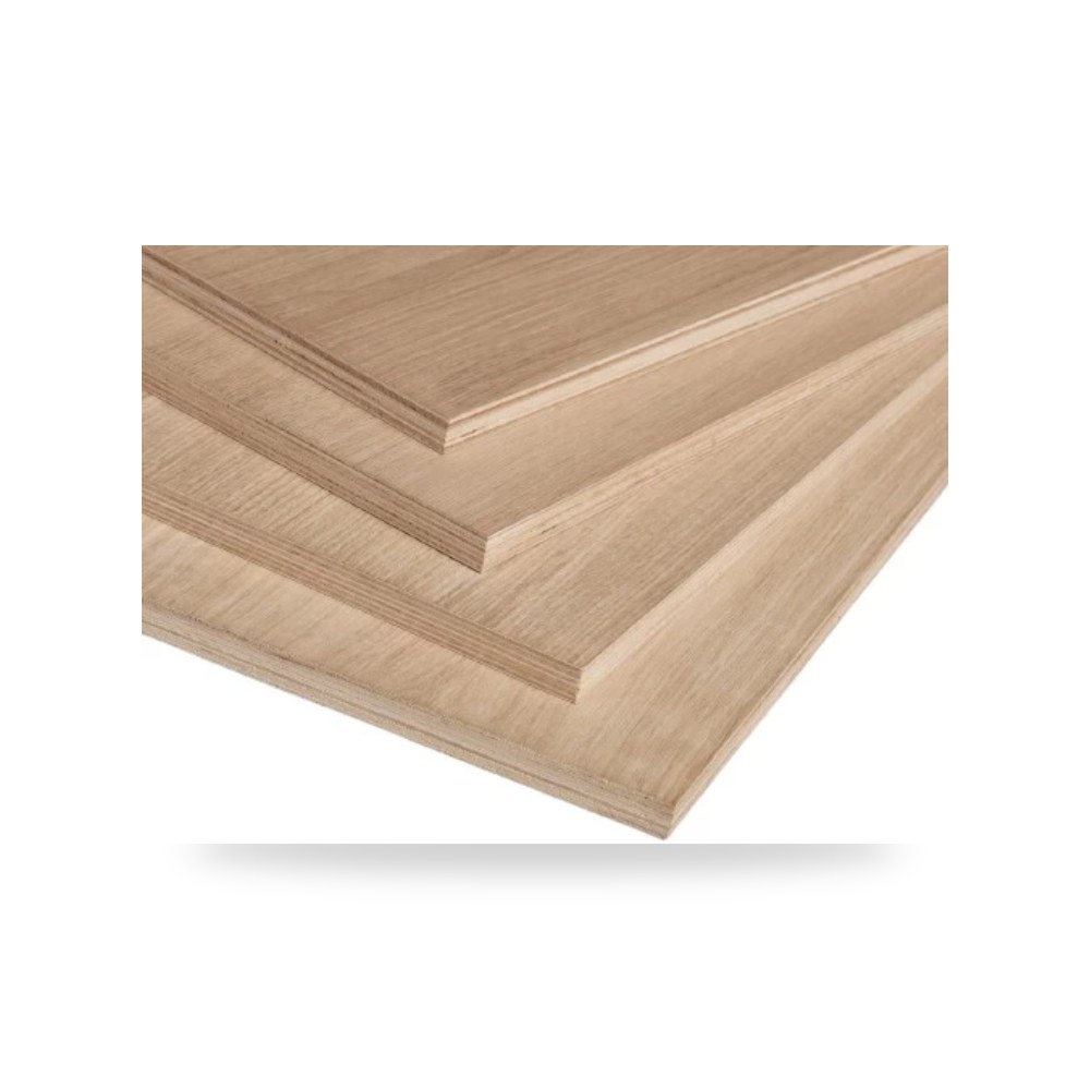 لوح خشب أبلكاش وبلاي وود قشرة بلوط سنديان طبيعي Oak Veneer سماكة 2440 مم مقاس 1220×2440