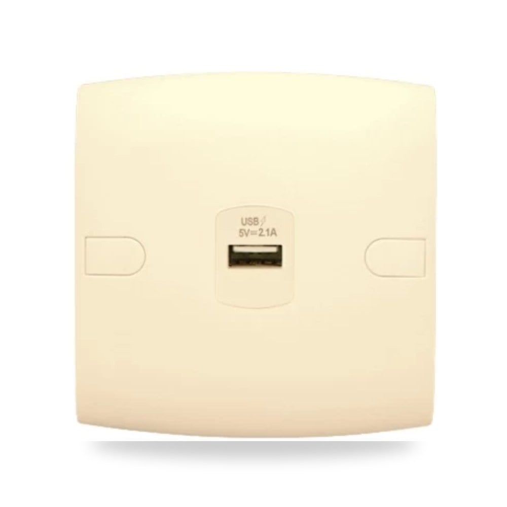فيش شاحن USB مفرد 1g 2.1 أمبير 7 × 7 سم موديل الفنار موديل