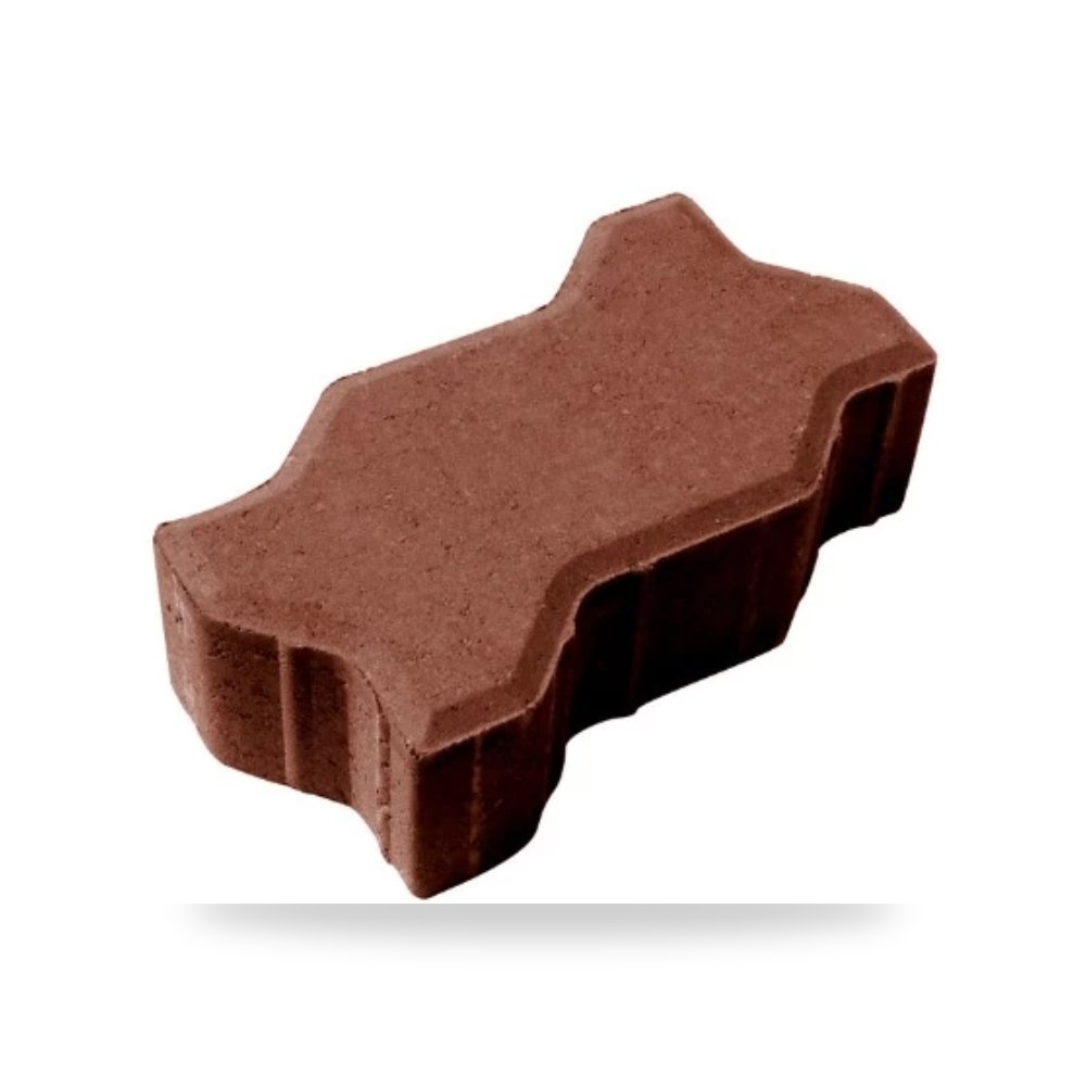بلاط رصيف انترلوك حرف S يوني 8 سم مقاس بني سمك 8 سم بني موديل 816