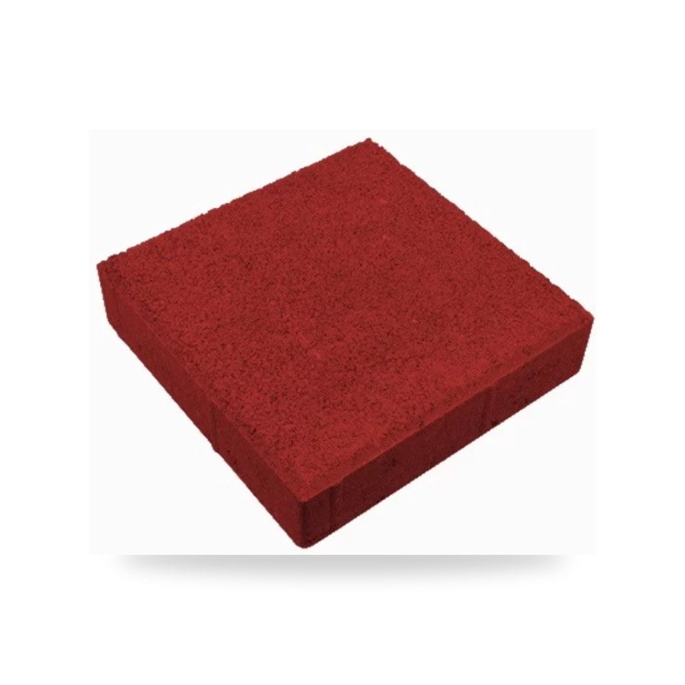 بلاط انترلوك مربع هولاند خشن 6 سم 600×600 مم سمك 6 سم احمر غامق موديل 847