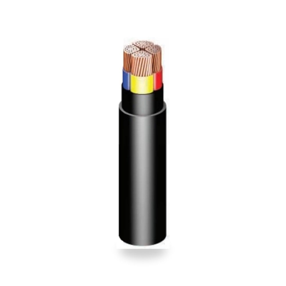 كابل نحاس PVC مجدول مثلثي 4 خطوط 250 متر كابلات الرياض موديل 753