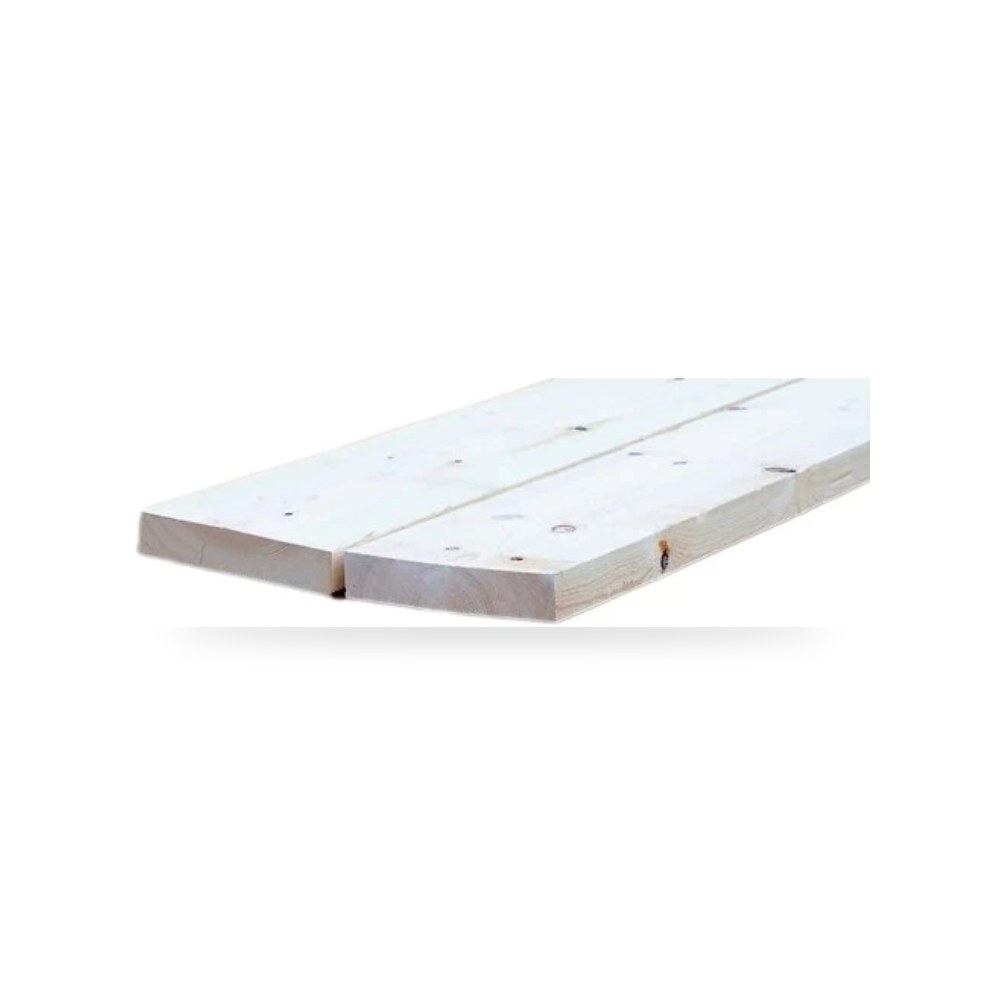 خشب أحمر سويدي طبيعي إنشائي فئة خامس (Grade 5) مقاس 5 × 25 سم بطول 540 سم موديل 641