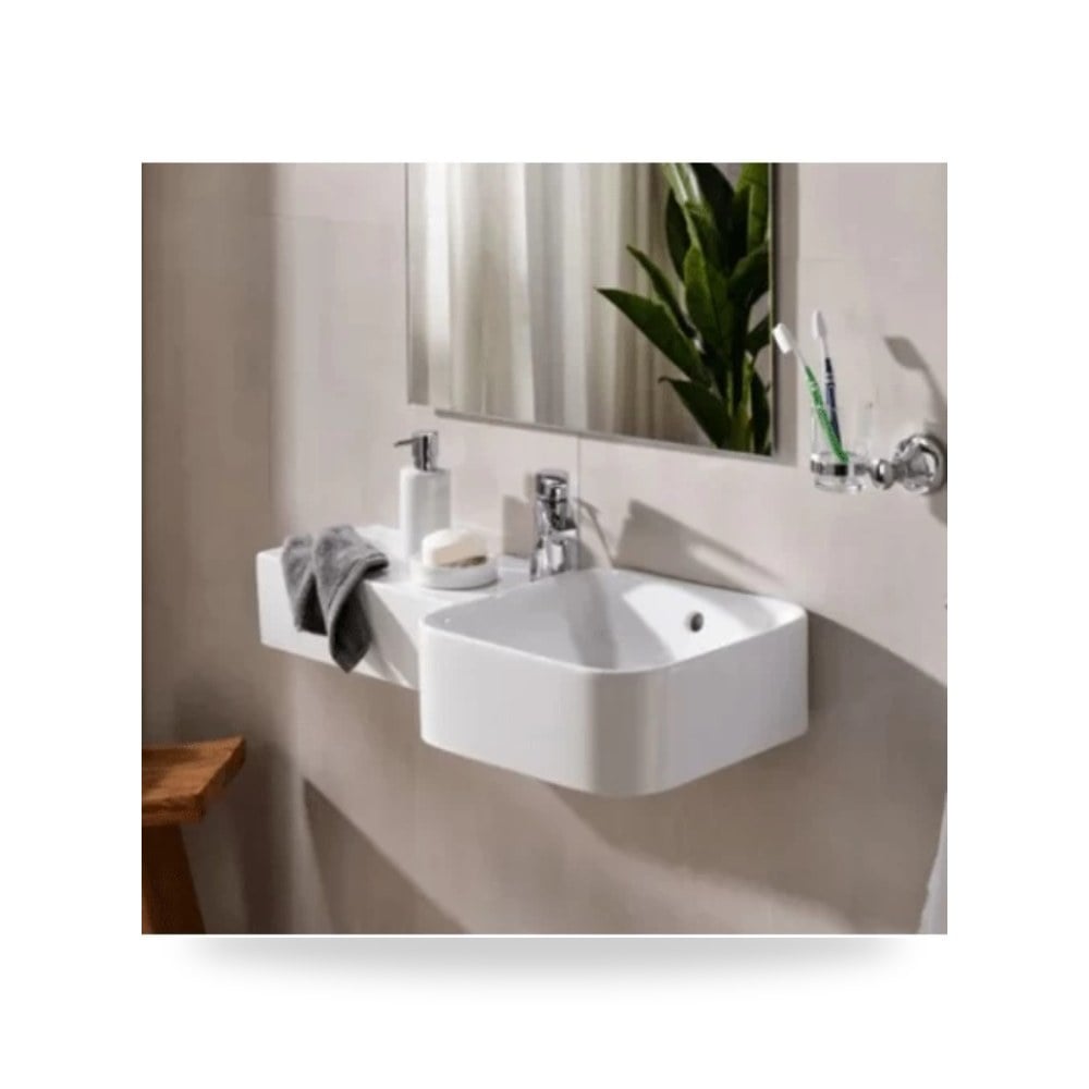 حوض مغسلة معلق ابيض موديل white-color-679