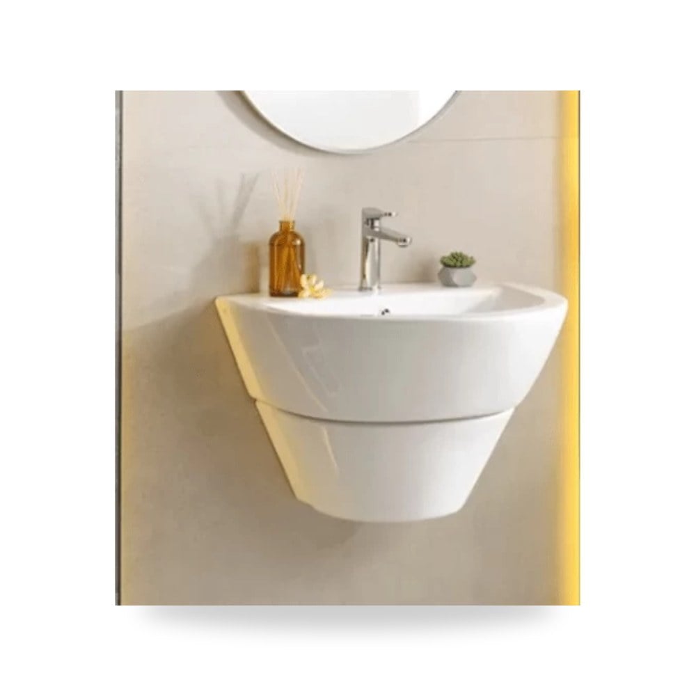 حوض مغسلة معلق ابيض موديل white-color-599