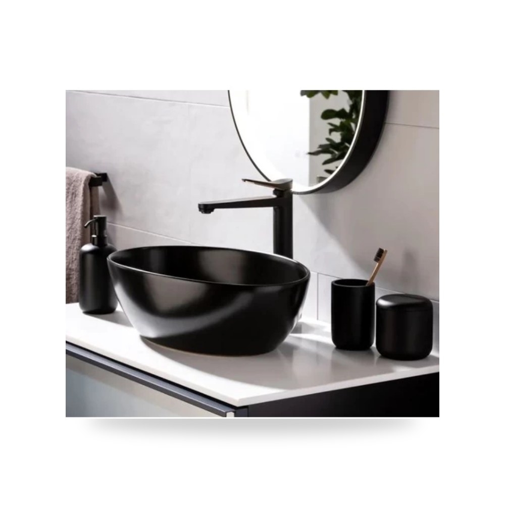 مغسلة كاونتر اسود مطفي موديل counter-porcelain-basin-4553116-cm-matte-black-color-338