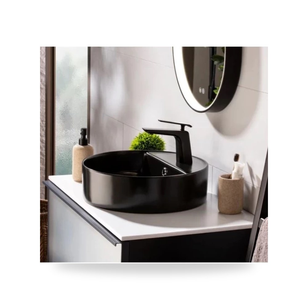 مغسلة كاونتر اسود مطفي موديل matte-black-color-266