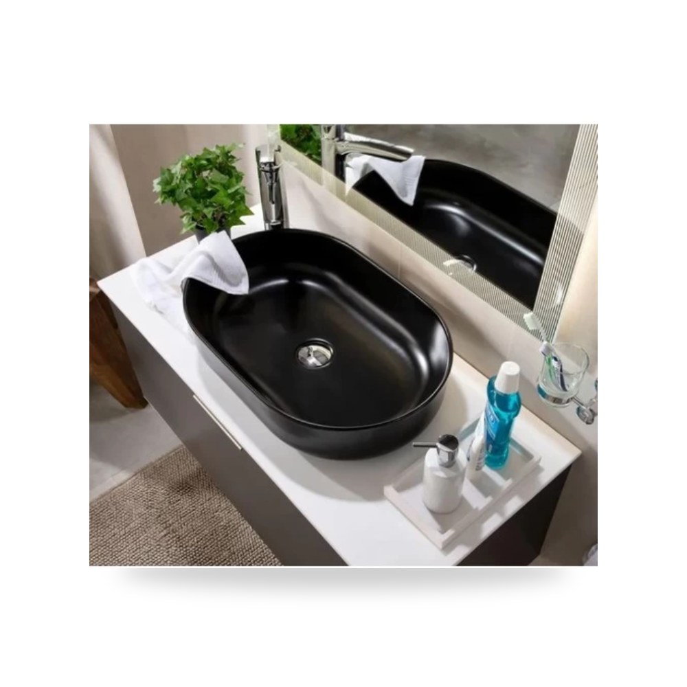 مغسلة كاونتر اسود مطفي موديل dimensions-583814-cm-matte-black-color-477