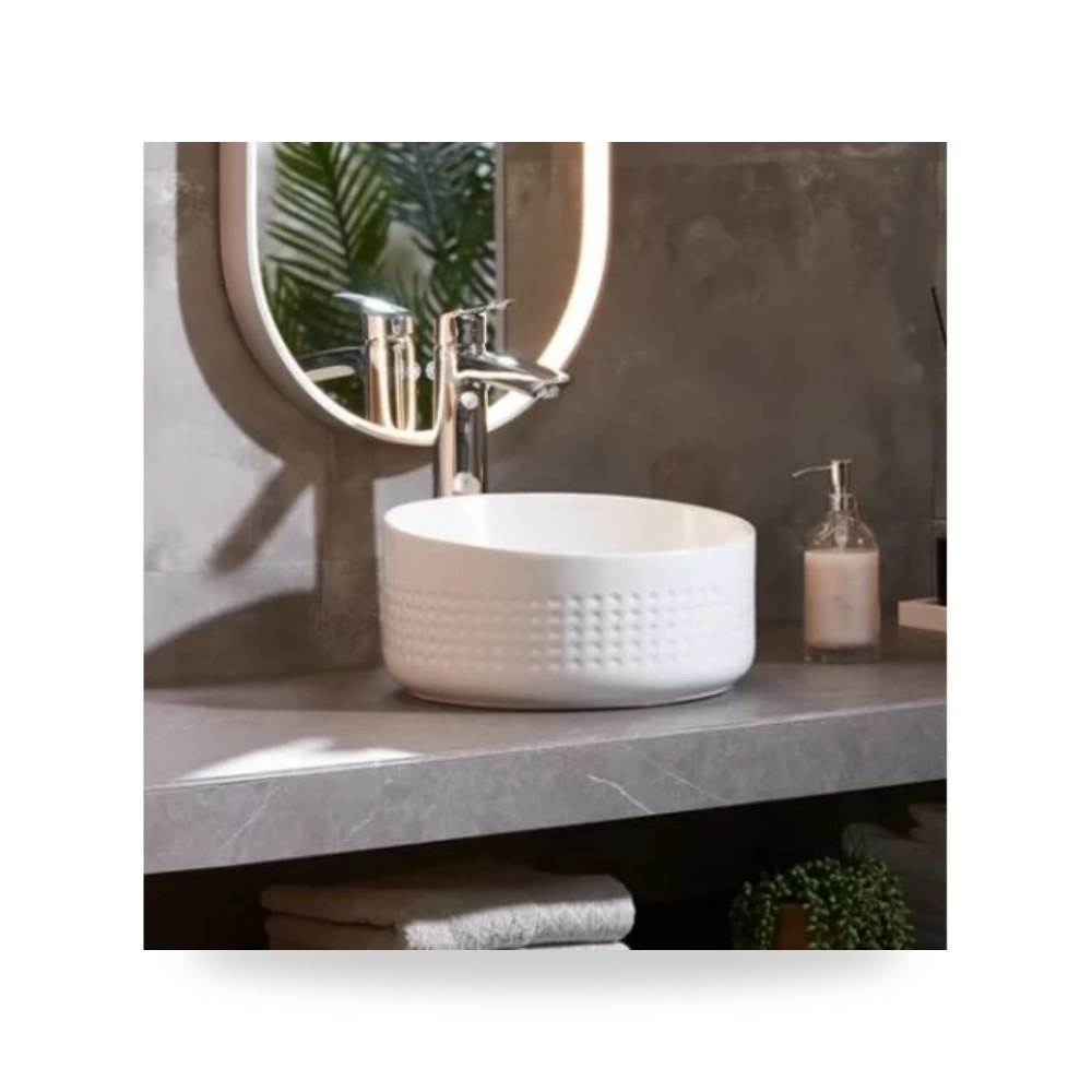 مغسلة كاونتر ابيض موديل porcelain-counter-wash-white-color-dimensions-363618-cm-333