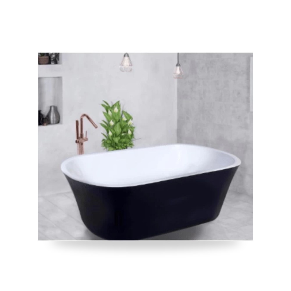 بانيو حمام أبيض وأسود موديل 565
