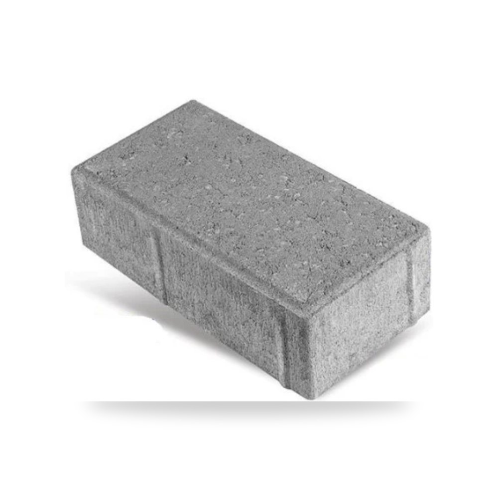 بلاط رصيف انترلوك مستطيلي 20 × 10 سم 6 سم ال سمك 6 سم رمادي الارمك موديل 971