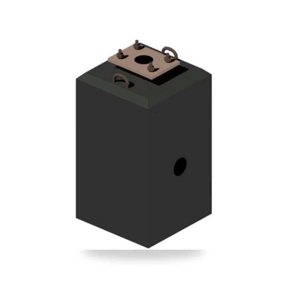 قواعد أعمدة إنارة خرسانية 60×60×60 سم مسلحة 2 موديل 109