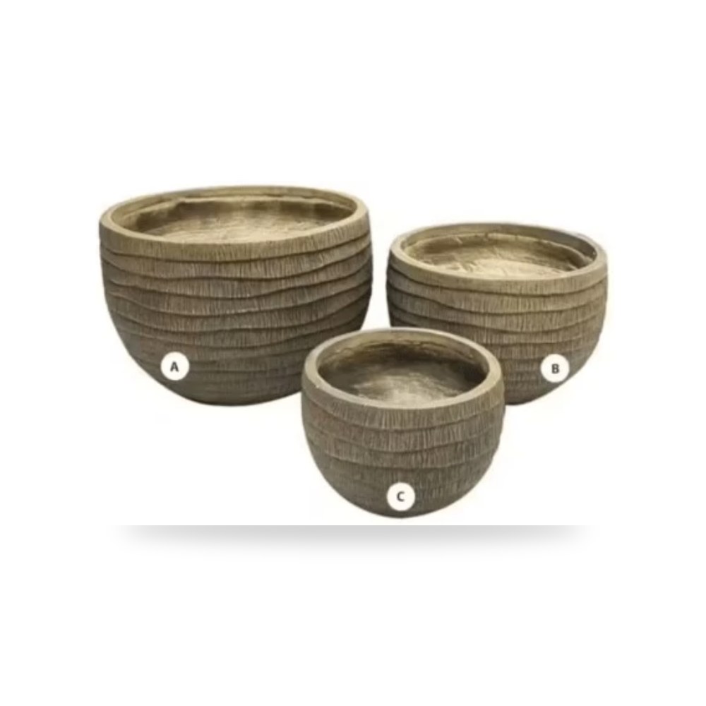 احواض زرع فيبر جلاس نحاسي نحاس أصفر (Brass) موديل 595