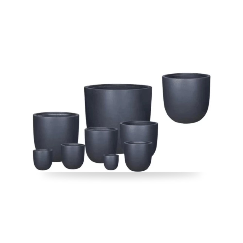 احواض زرع فيبر جلاس اسود موديل 488