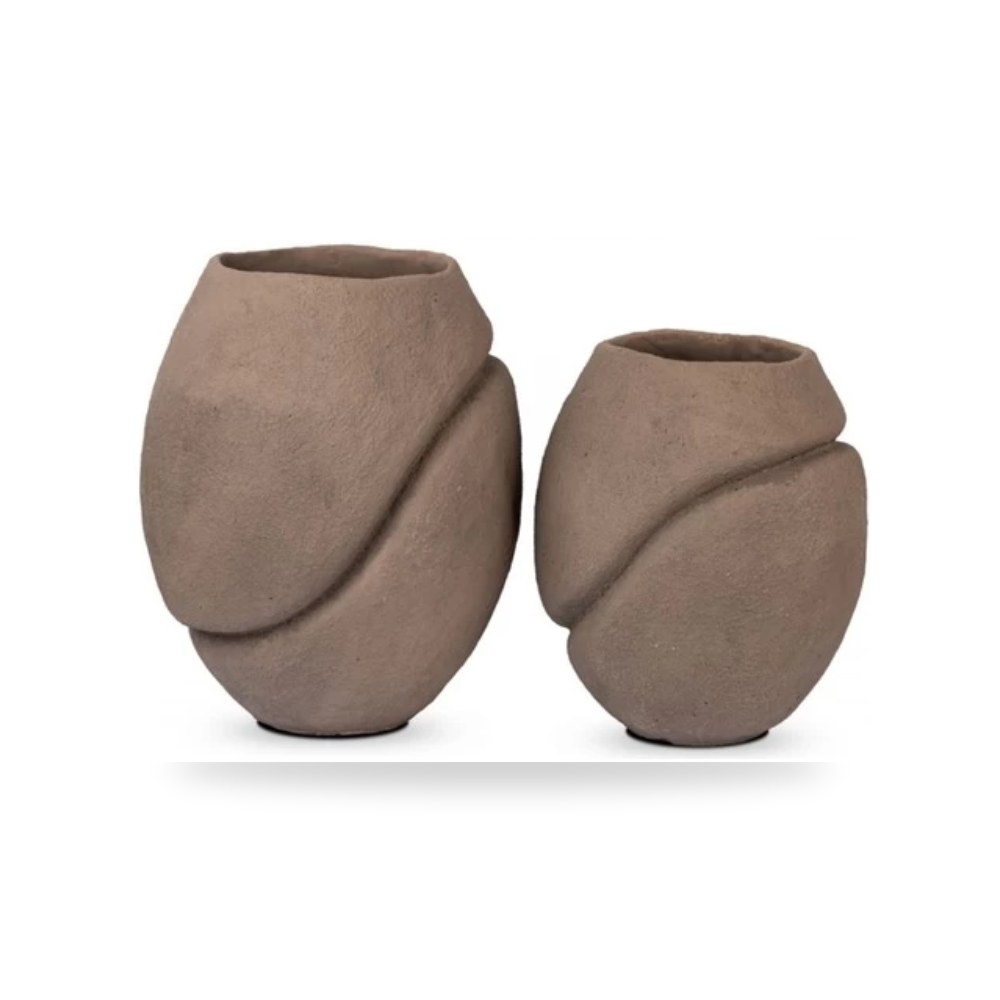 مركن زرع فايبر أسمنتي 36×29.5×29.5 سم شكل بني 36 × 29.5 سم بني موديل 389