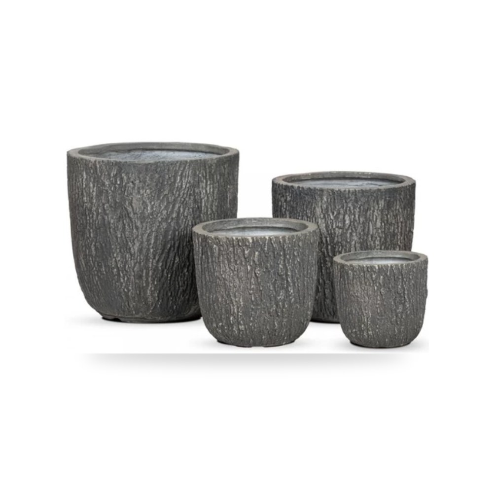 فازة فايبر أسمنتي 26×26.5 سم شكل اسطواني 26 × 26.5 سم رمادي موديل 250