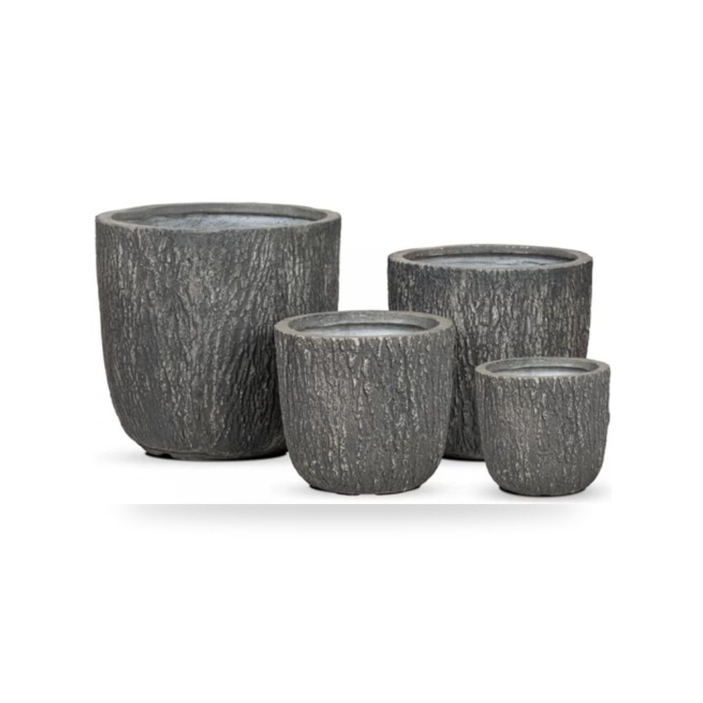 وعاء فايبر أسمنتي 51×49 سم شكل اسطواني رمادي 51 × 49 سم رمادي موديل 362