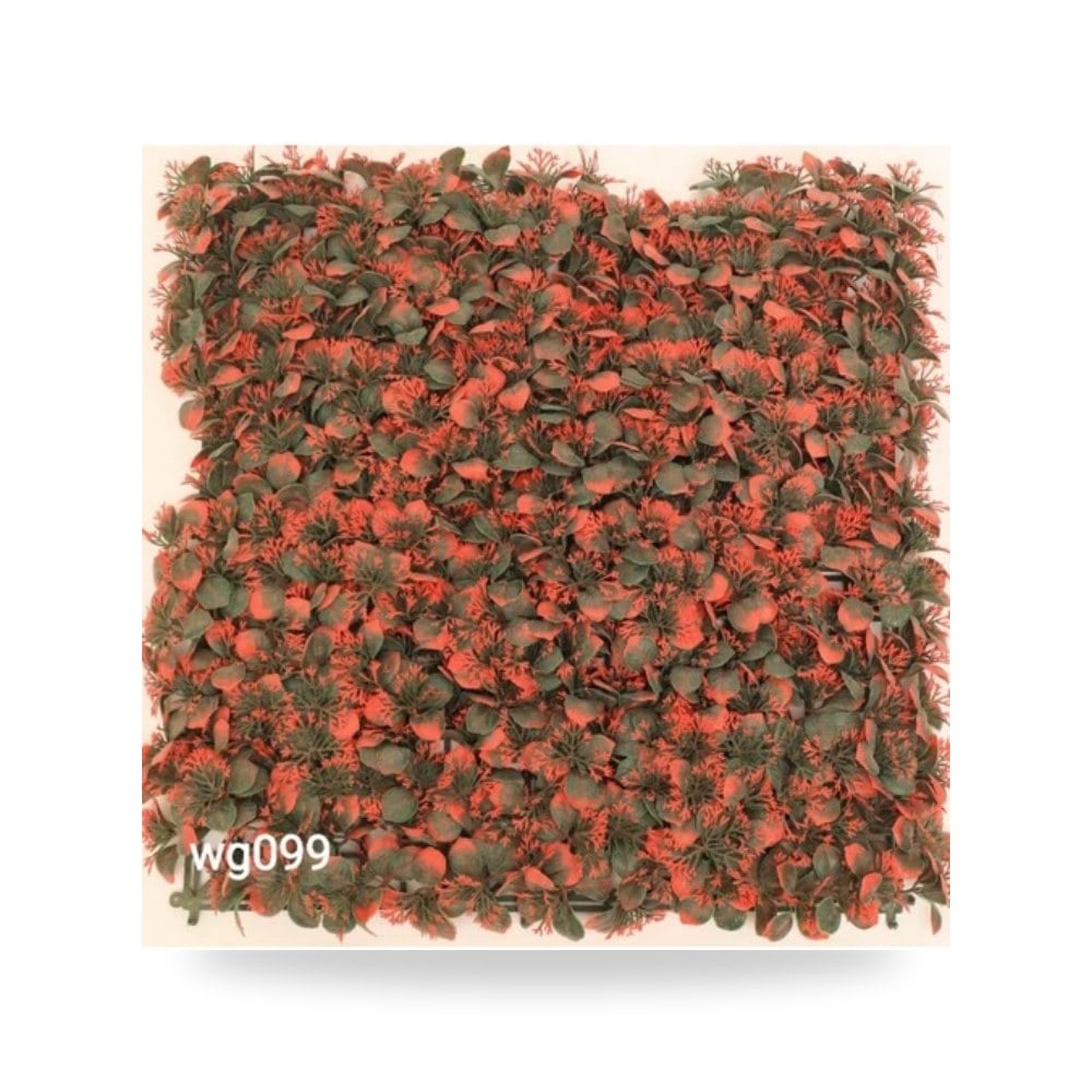 اعشاب صناعيه جداريه(2D) رمادي مع برتقالي موديل wg-099-271