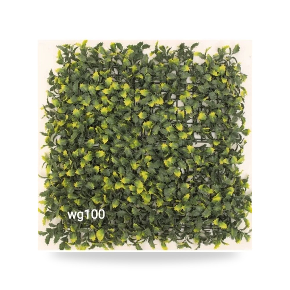 اعشاب صناعيه جداريه(2D) اخضر مع اصفر موديل wg100-624