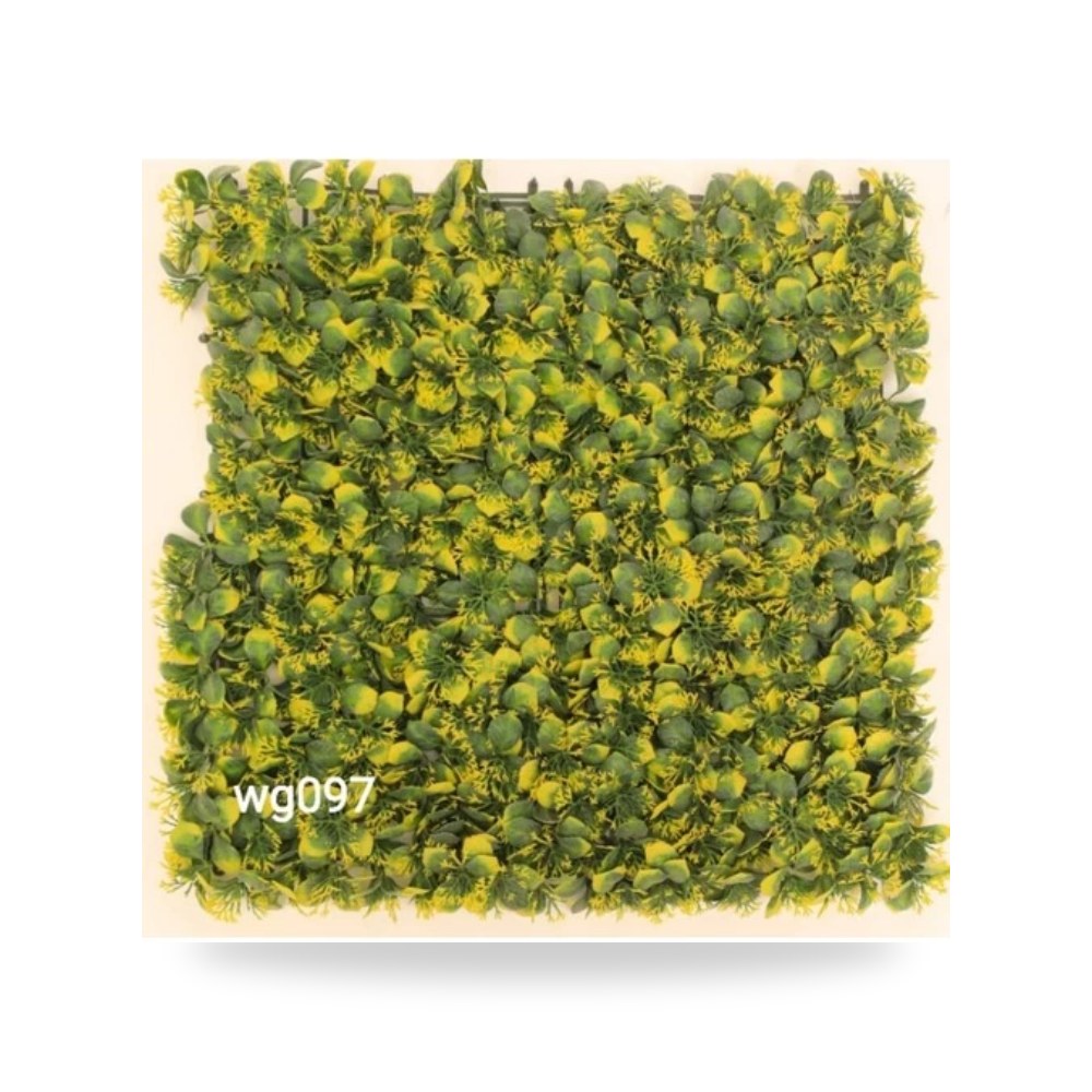 اعشاب صناعيه جداريه(2D) اخضر مع اصفر موديل wg-097-914