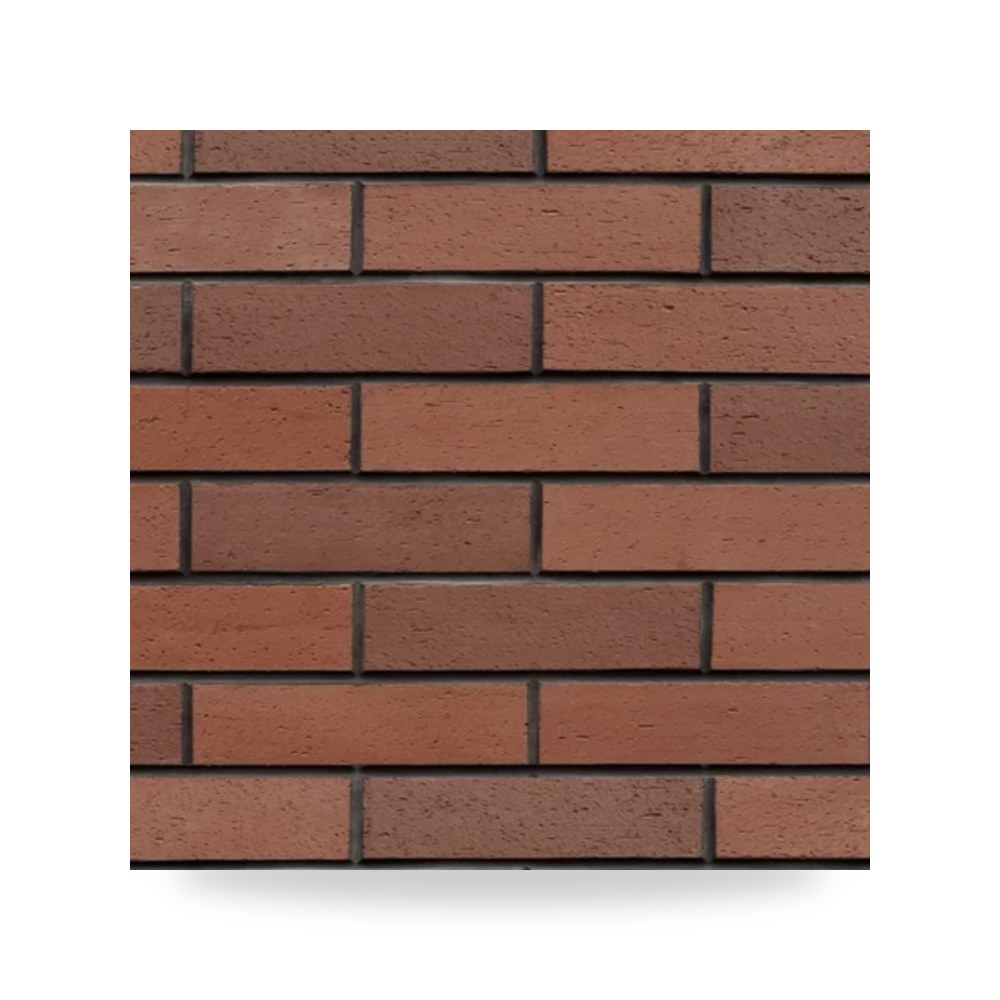 ألواح طينية مودرن بريك 326C4 أبعاد 24×6 سم بني فاتح MCM Clay Cladding موديل 888