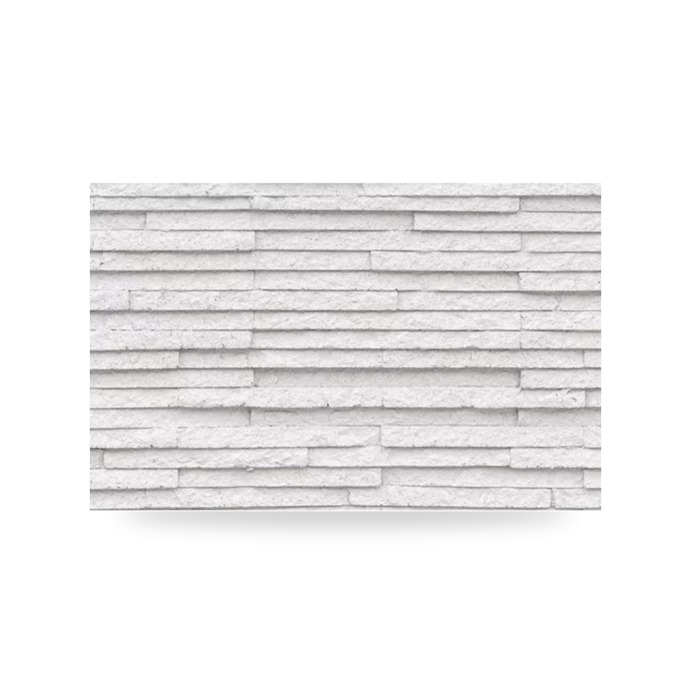 صفائح طين معالج نمط حجر Infinity Stone، لون ابيض MCM Clay Cladding موديل 052-593
