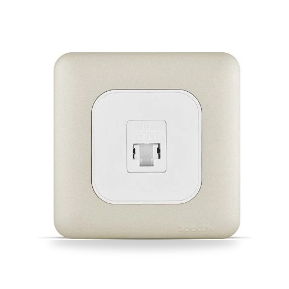 فيش RJ11 مع غطاء أمان 6P6C مفرد، 7×7 سم، لون شركة اكفأ الحديثة للصناعة (SPECTRA) موديل 383