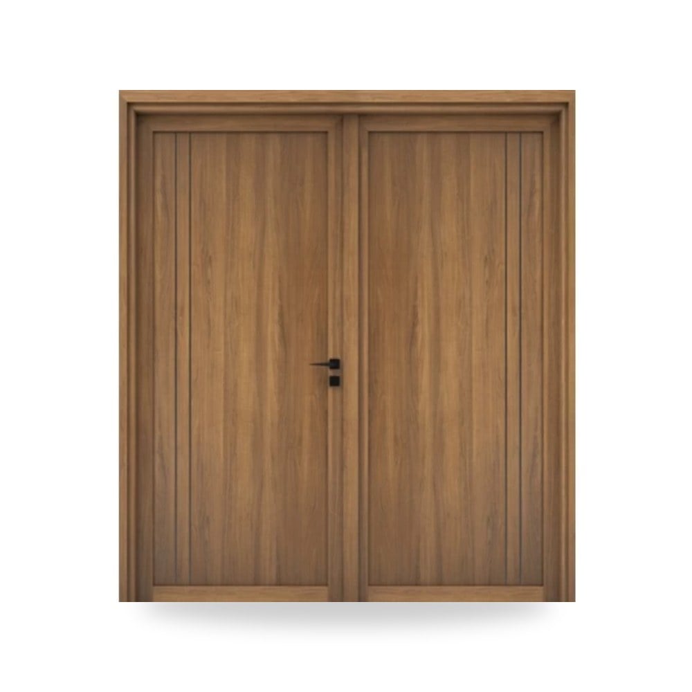 باب خشب مزدوج كلاسيكي للمداخل والصالونات 220 × 235 سم موديل bm02-404 YT-69015373
