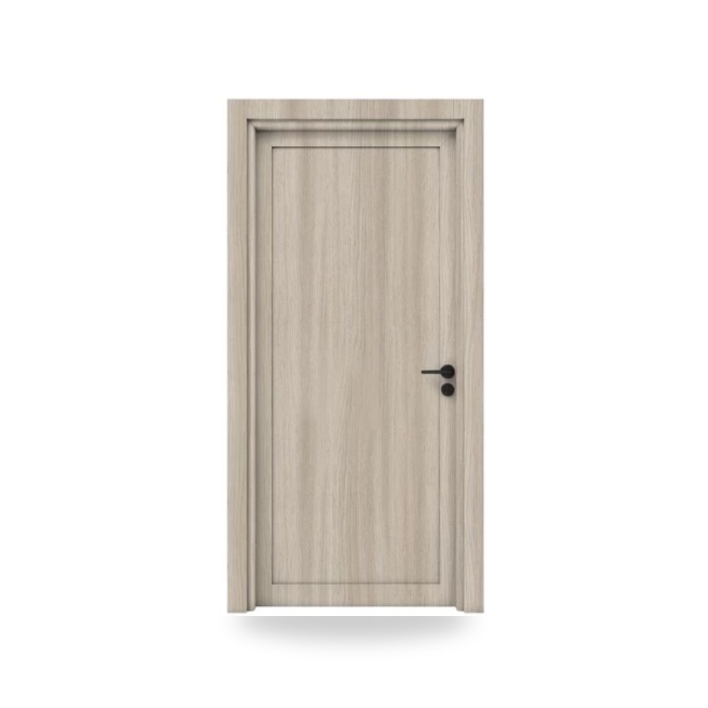 باب خشب بريميوم مقاس 115×235 سم سماكة 6 سم لون رمادى - موديل tr17-586