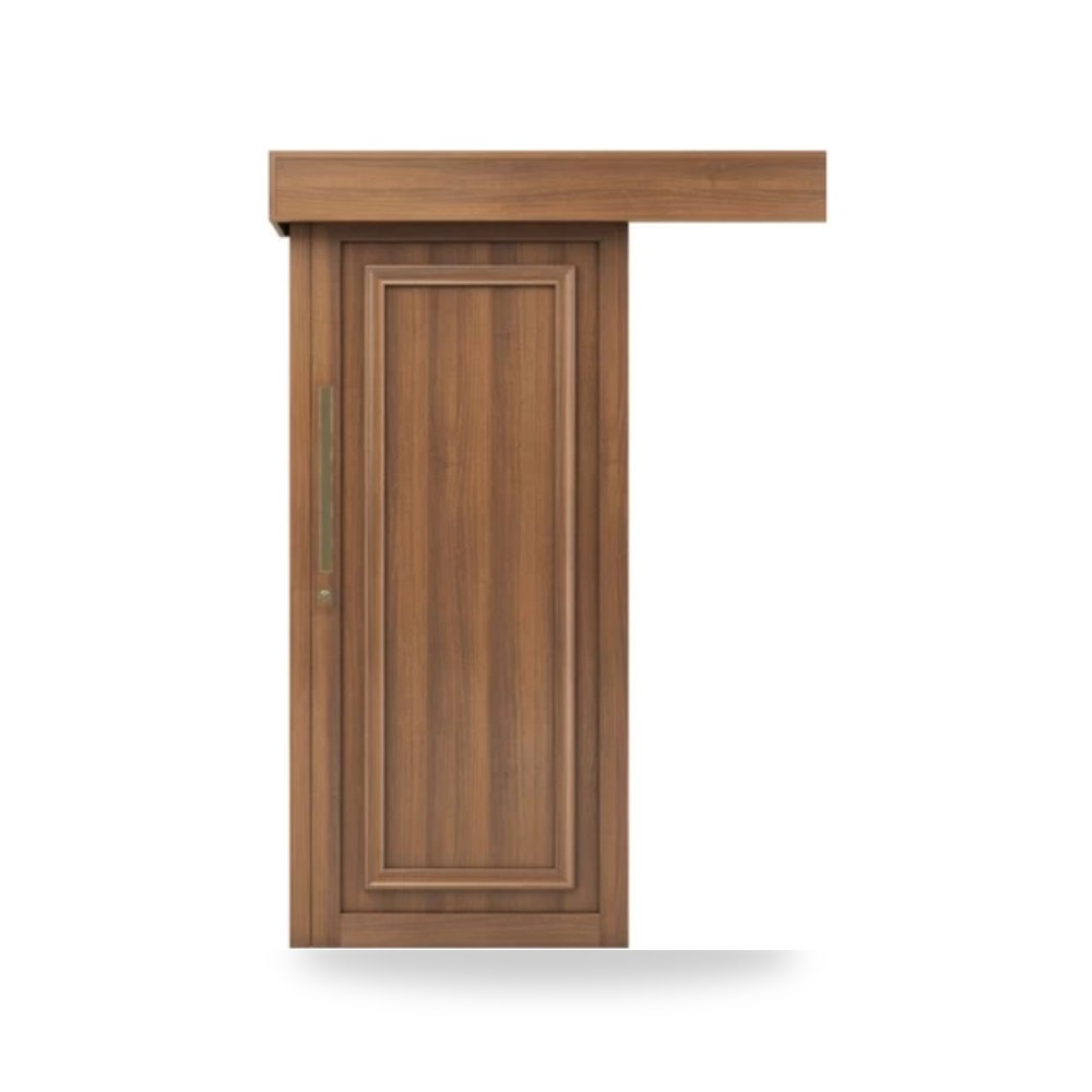 باب سحاب خشبي بريميوم فاخر بتصميم عصري 110×265 سم موديل ex07-963