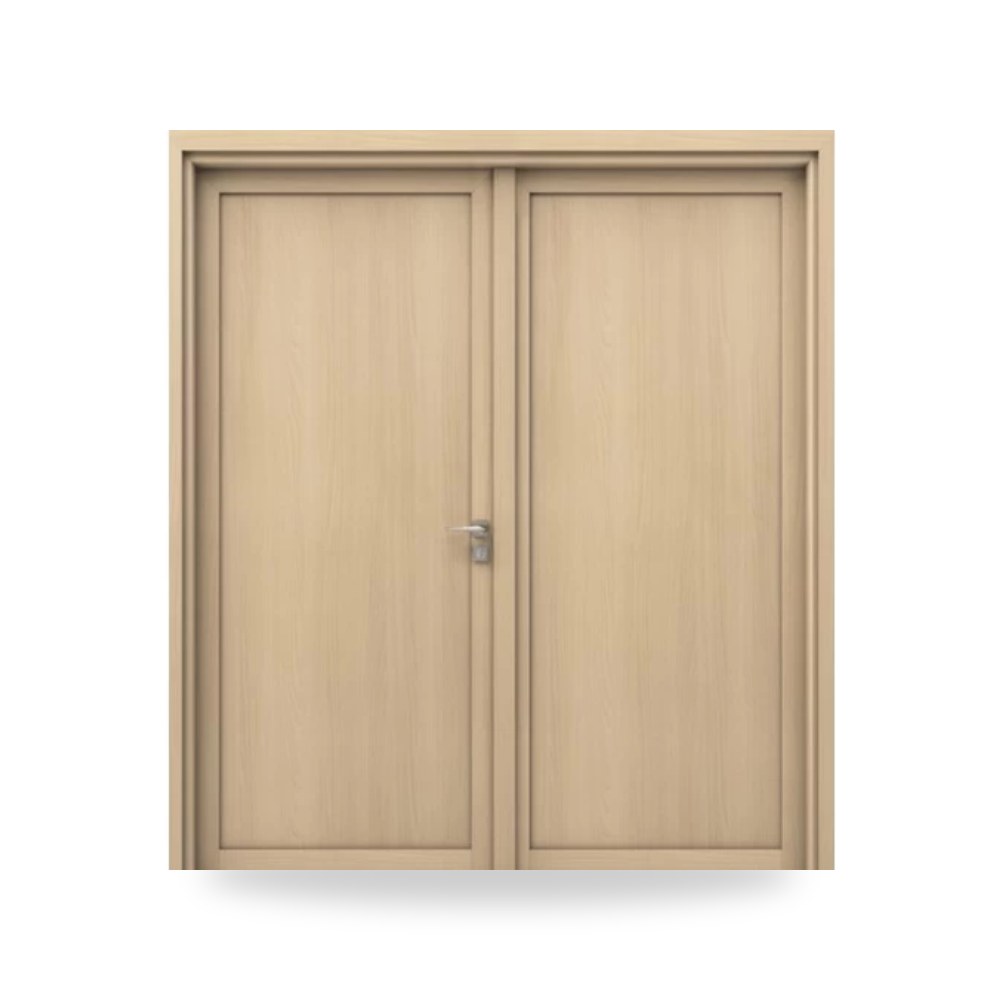 باب مزدوج WPC مقاس 220 × 235 سم سماكة 6 سم لون خشب فاتح - WPC-TR17 موديل wpc-tr17-961