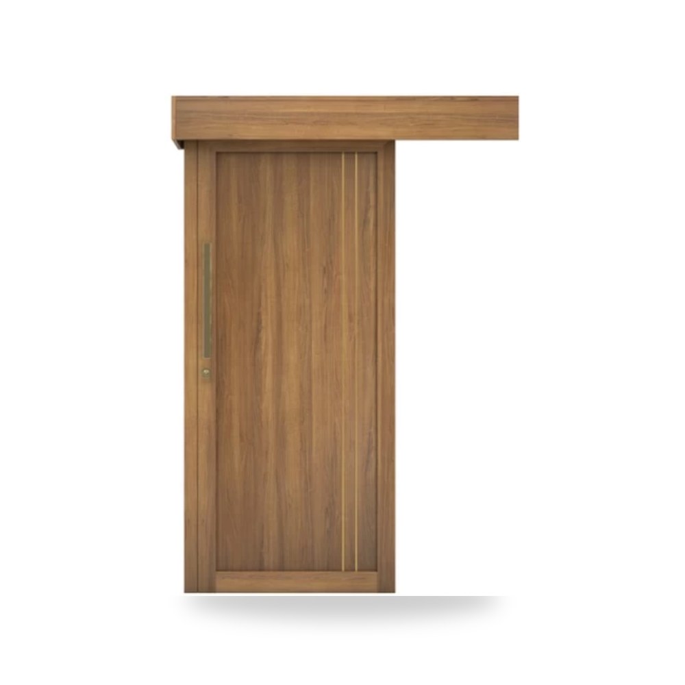 باب سحاب خشبي بريميوم فاخر بتصميم عصري 160 × 235 سم لون بيج موديل gm02-847 YT-78983516