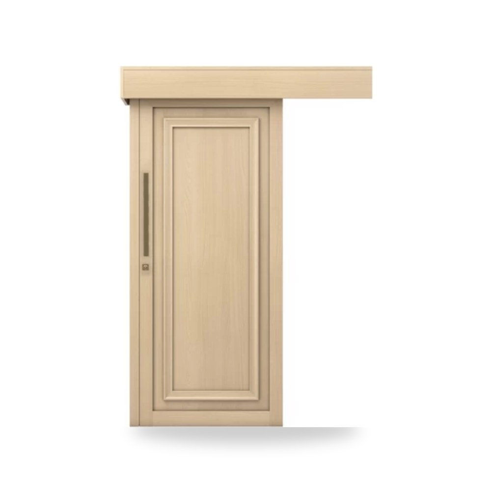 باب سحاب خشبي معماري - 600 × 600 سم - سمك 6 سم - بتشطيب معماري أنيق