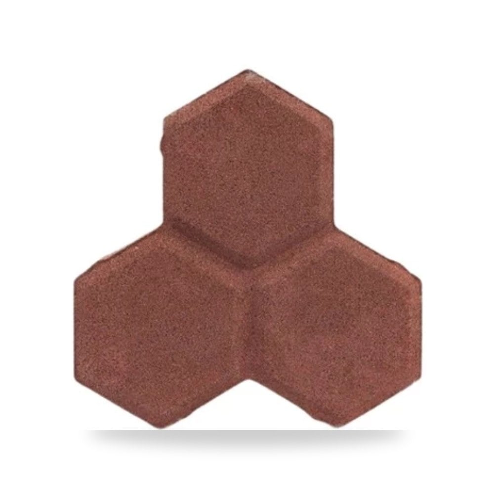 بلاط انترلوك دلتا احمر غامق 18 × 17.8 × 8 سم سمك 8 سم احمر غامق الصريف موديل 456