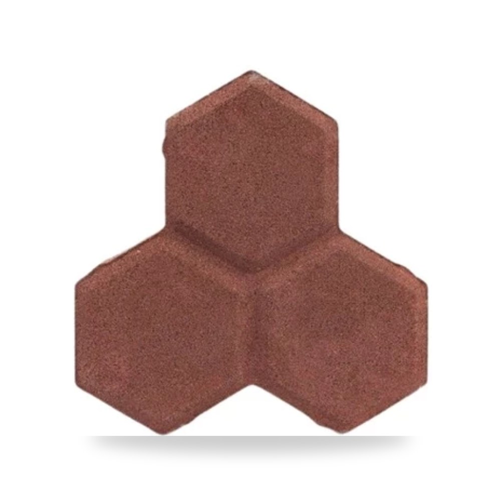 بلاط انترلوك دلتا احمر غامق، 18 × 17.8 × 6 سمك 6 سم احمر غامق الصريف موديل 970