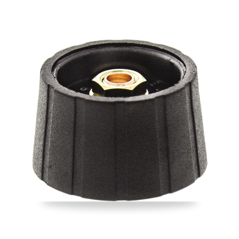 مقبض تحكم بكره لبوتنشيوميتر (عمود 6mm, قطر 29.5 mm) Reemco Industrial موديل S290006-BLK آر إس
