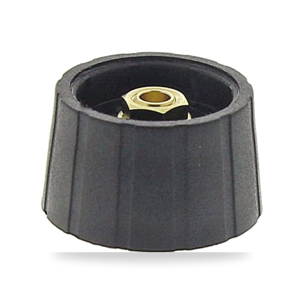 مقبض تحكم بكره لبوتنشيوميتر (عمود 6.35mm, قطر 29.5 mm) Reemco Industrial موديل S290250-BLK آر
