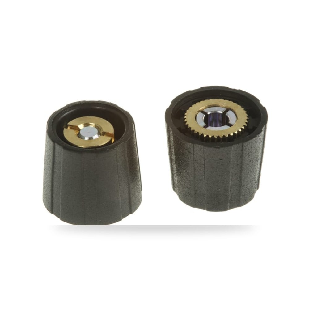 مقبض تحكم بكره لبوتنشيوميتر (عمود 4mm, قطر 15.5 mm) Reemco Industrial موديل S150004-BLK آر إس