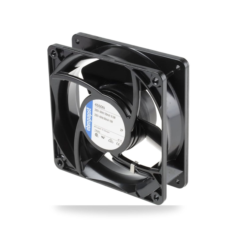 مروحة تبريد محورية للكبائن 230V AC مقاس صناعي ريمكو للتوريدات الصناعية (Reemco Industrial)