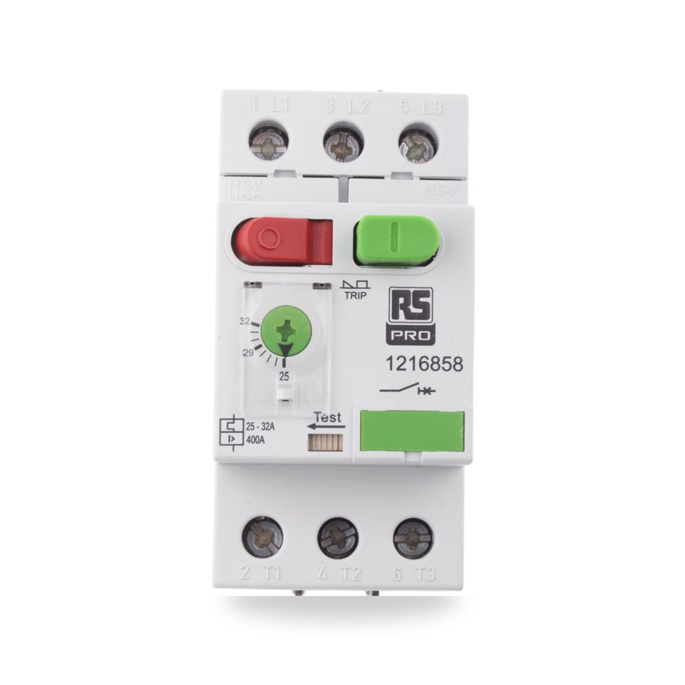 قاطع تيار أوتوماتيكي MCB 25A صناعي RS PRO ريمكو للتوريدات الصناعية (Reemco Industrial) موديل