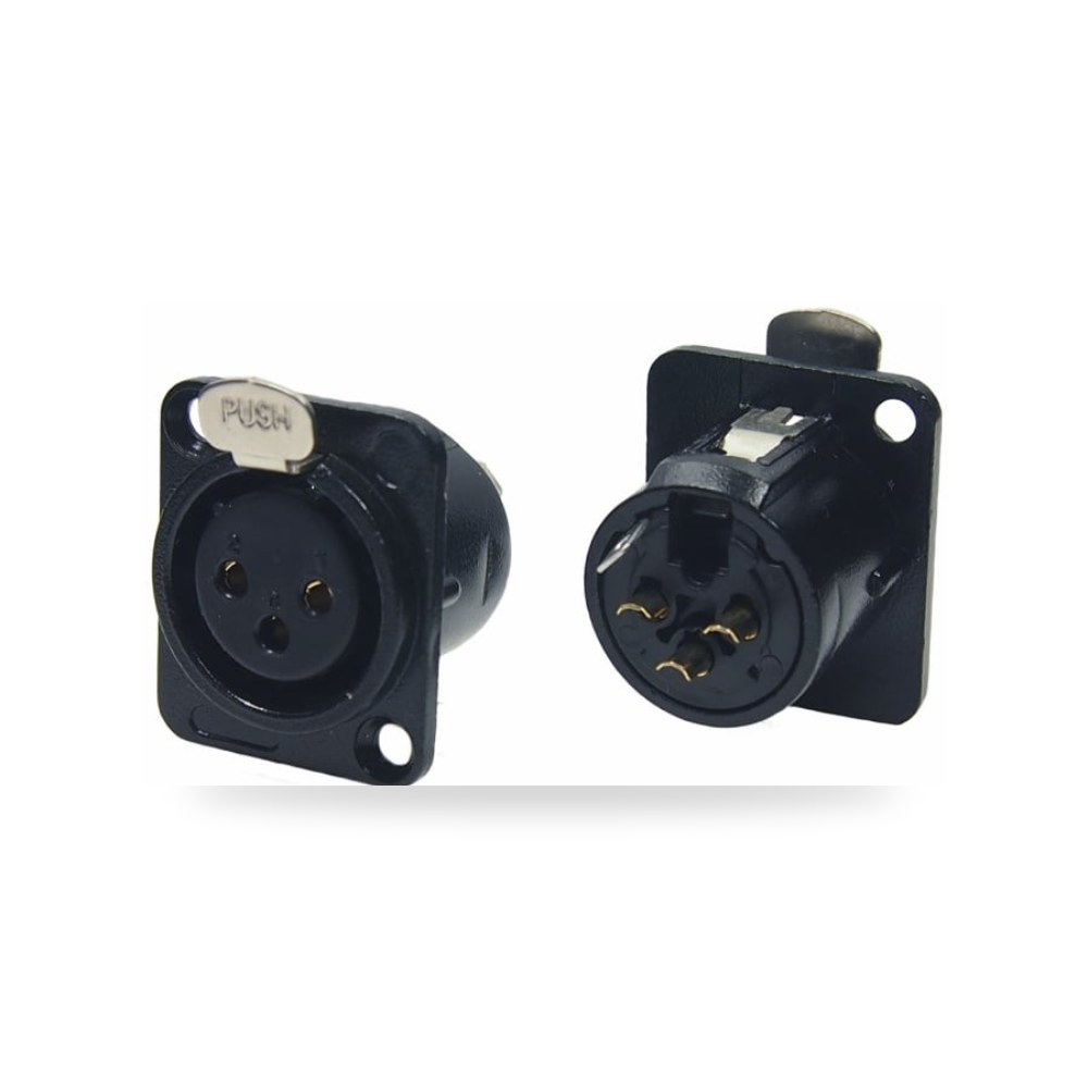 موصل إشارات وفيش XLR صوتي صناعي معتمد 3 أصلي ريمكو للتوريدات الصناعية (Reemco Industrial)