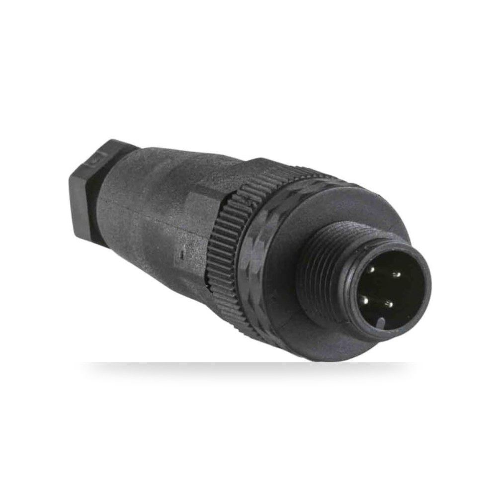 موصل دائري صناعي معتمد M12 4 أطراف طراز A RS ريمكو للتوريدات الصناعية (Reemco Industrial)