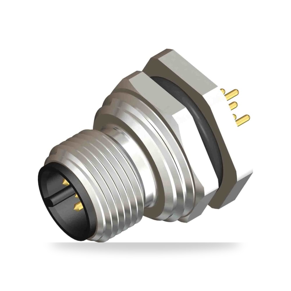 موصل دائري صناعي معتمد M12 5 أطراف ذكر طراز ريمكو للتوريدات الصناعية (Reemco Industrial)
