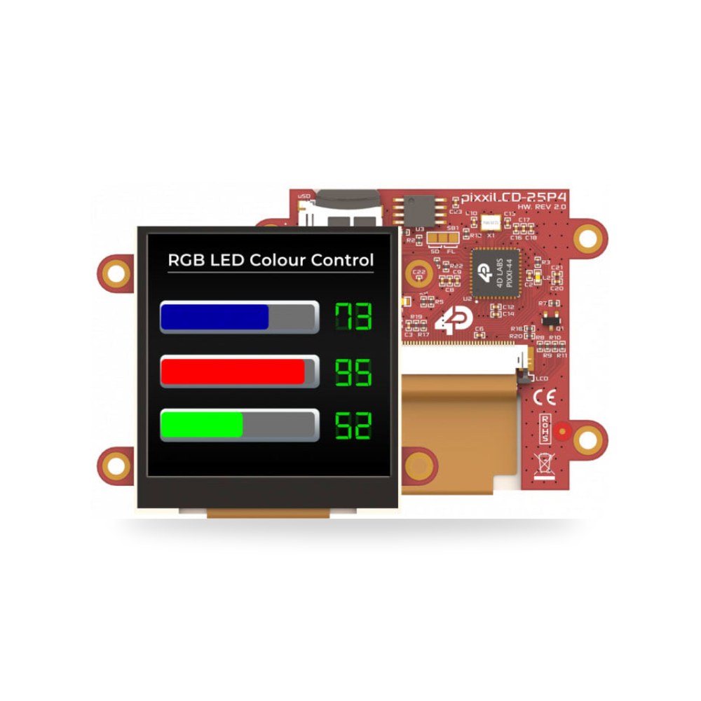 شاشة عرض ملونة TFT LCD صناعية 240 × 240 RS ريمكو للتوريدات الصناعية (Reemco Industrial) موديل