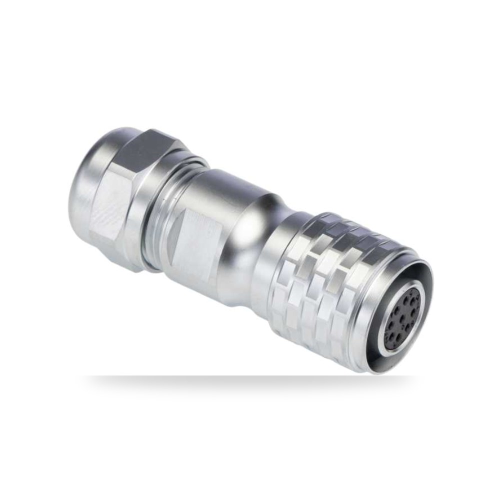 موصل دائري صناعي M12 9 أطراف كابل مستقيم أنثى ريمكو للتوريدات الصناعية (Reemco Industrial)