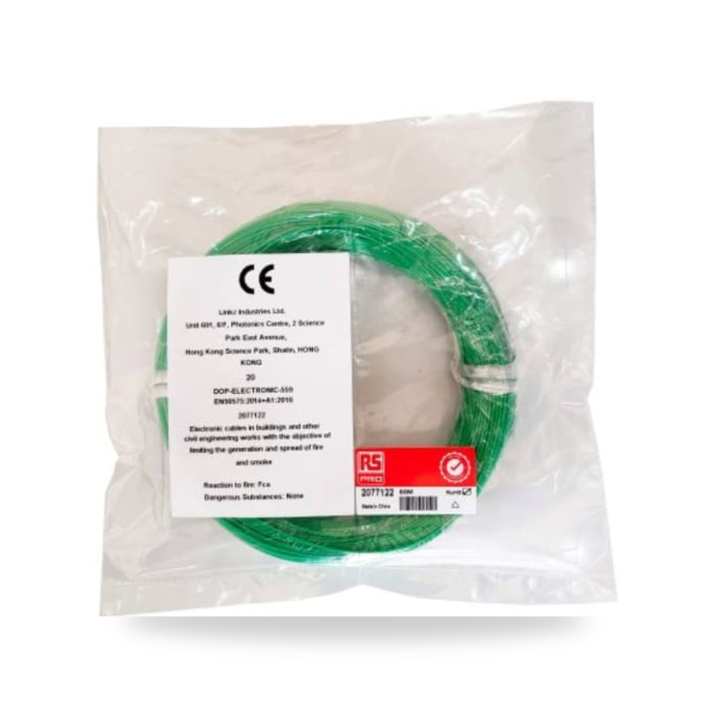 سلك توصيل مرن بوردات 24 AWG أخضر 50 متر صناعي ريمكو للتوريدات الصناعية (Reemco Industrial)